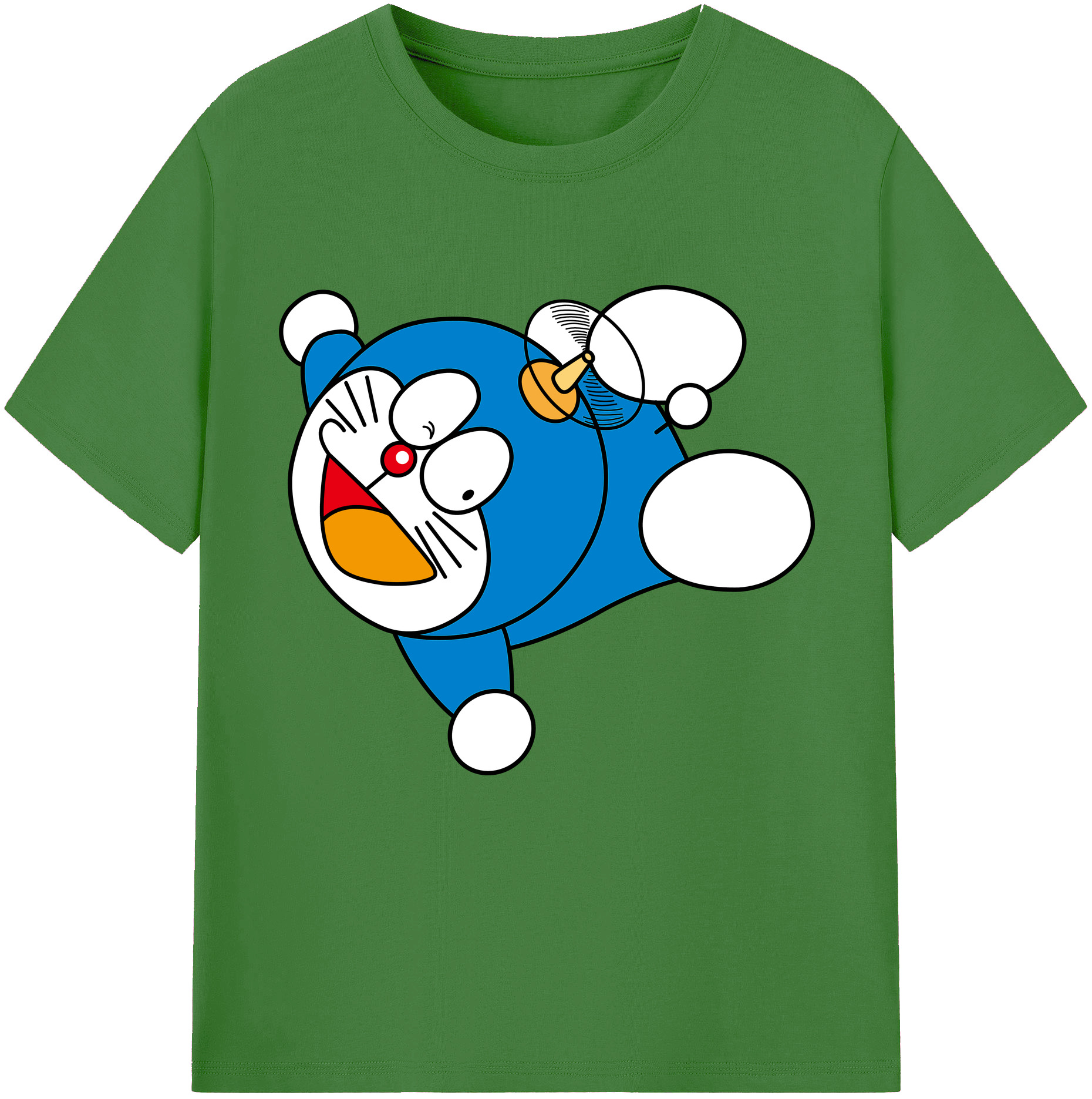 （画像用） ドラえもん Doraemon レディースカジュアルプリントTシャツ（綿100％）